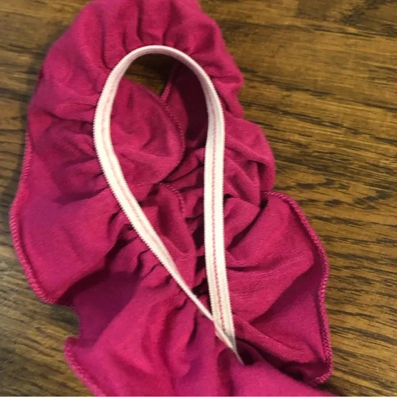 Boutique Ee:some Stretchy Pink Ruffle Bodysuit Size Large New - Picture 4 of 10